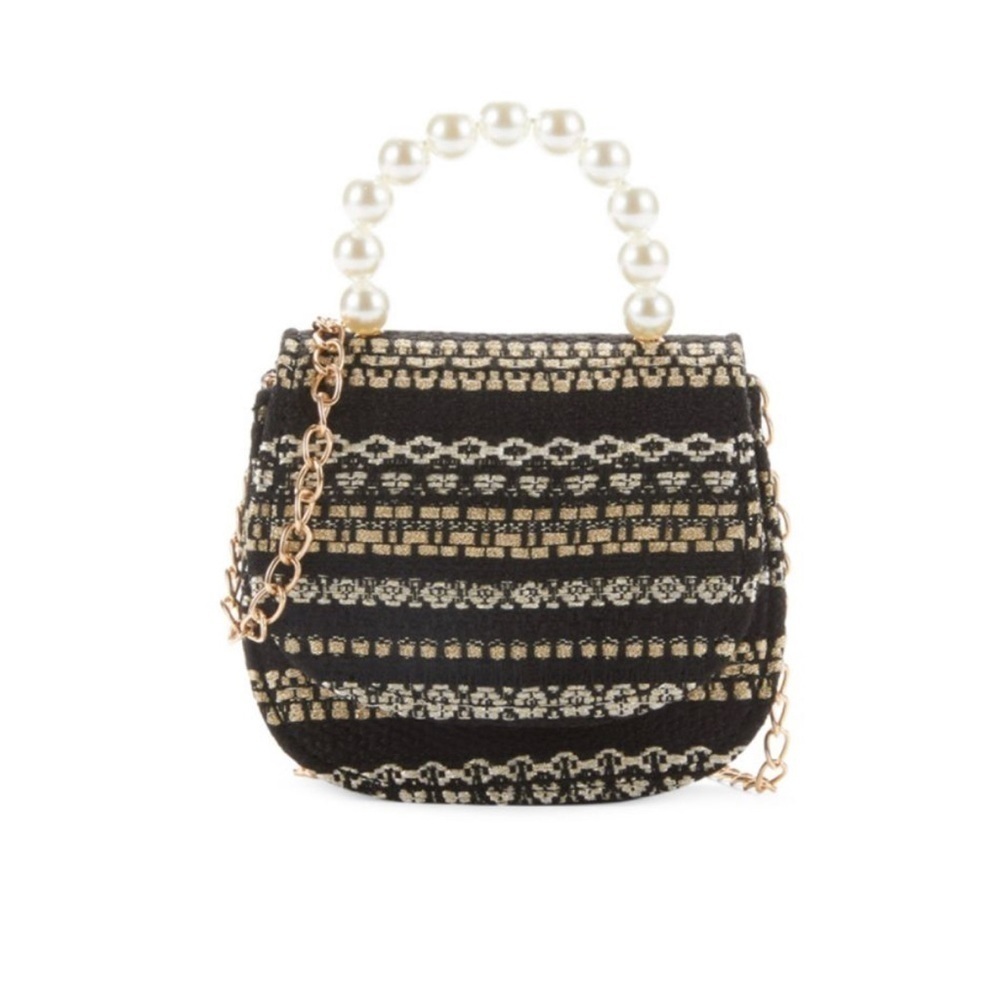NEW Imoga Kids Tweed Chain Crossbody Bag